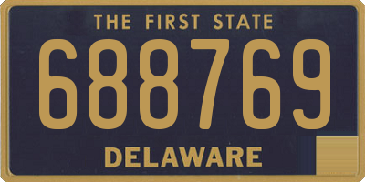 DE license plate 688769