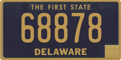 DE license plate 68878