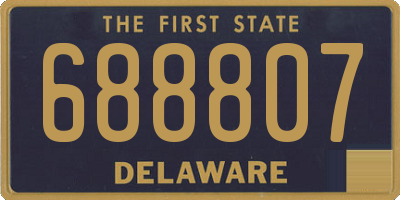 DE license plate 688807