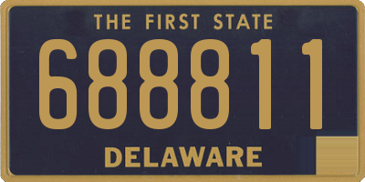 DE license plate 688811