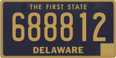DE license plate 688812