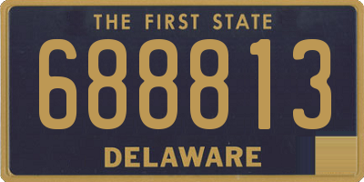 DE license plate 688813
