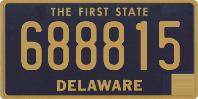DE license plate 688815