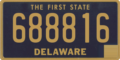 DE license plate 688816