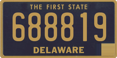 DE license plate 688819