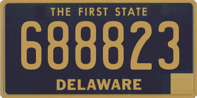 DE license plate 688823