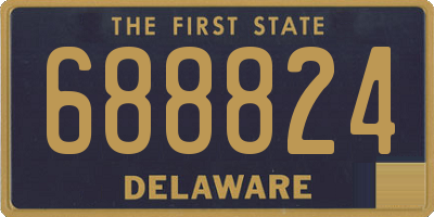 DE license plate 688824
