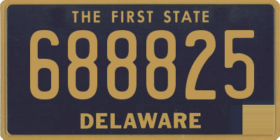DE license plate 688825