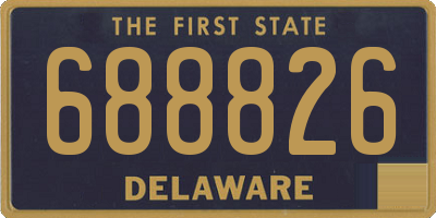 DE license plate 688826
