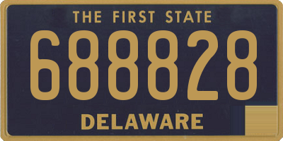 DE license plate 688828