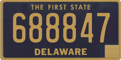 DE license plate 688847
