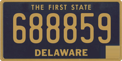 DE license plate 688859