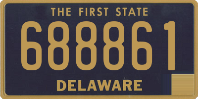DE license plate 688861
