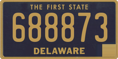 DE license plate 688873