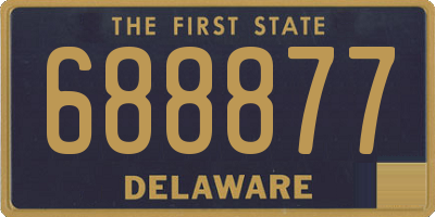 DE license plate 688877