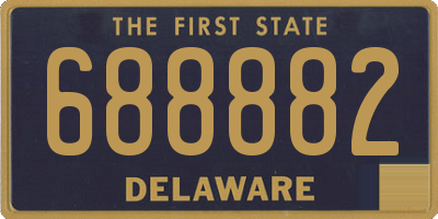 DE license plate 688882