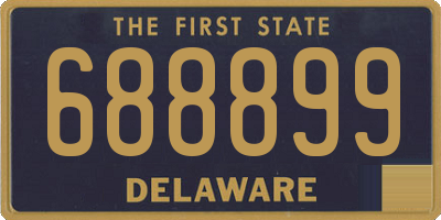DE license plate 688899