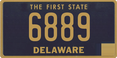 DE license plate 6889