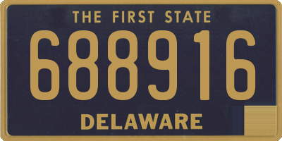 DE license plate 688916