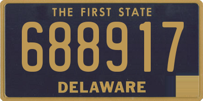 DE license plate 688917
