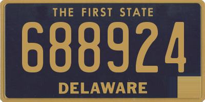 DE license plate 688924