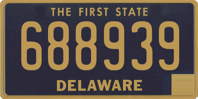 DE license plate 688939