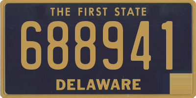 DE license plate 688941