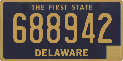 DE license plate 688942