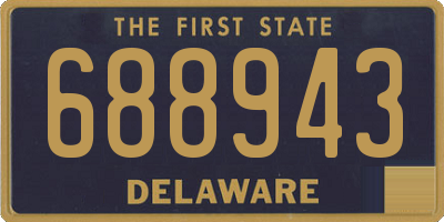 DE license plate 688943