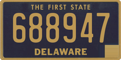 DE license plate 688947