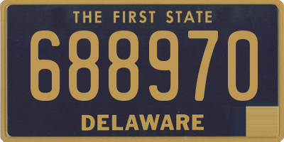 DE license plate 688970