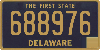 DE license plate 688976