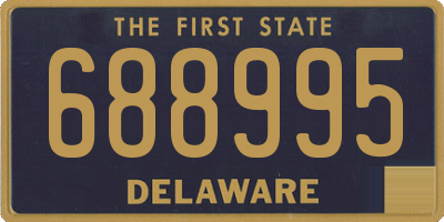 DE license plate 688995