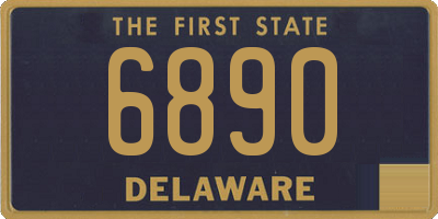 DE license plate 6890