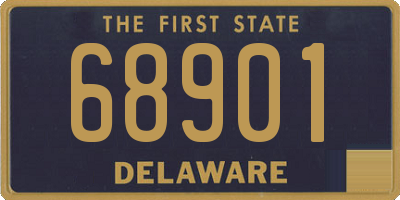 DE license plate 68901