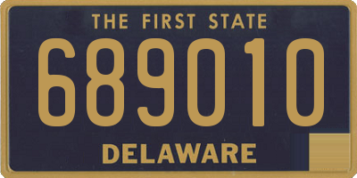 DE license plate 689010
