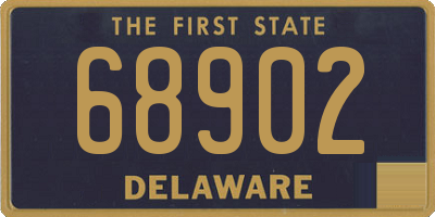 DE license plate 68902