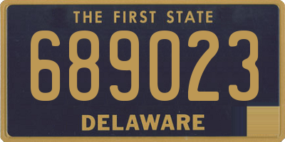 DE license plate 689023