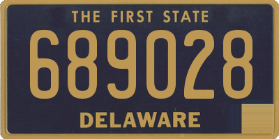 DE license plate 689028