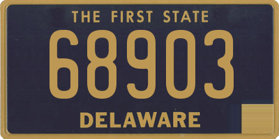 DE license plate 68903