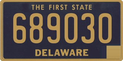 DE license plate 689030