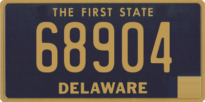 DE license plate 68904