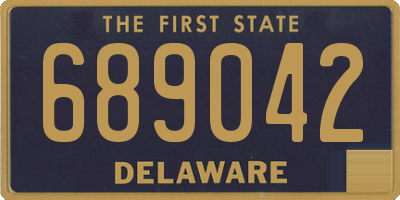 DE license plate 689042