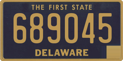 DE license plate 689045