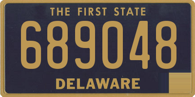 DE license plate 689048