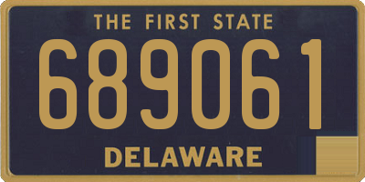 DE license plate 689061