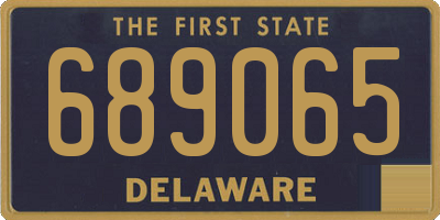 DE license plate 689065