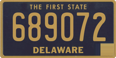 DE license plate 689072