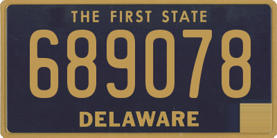 DE license plate 689078