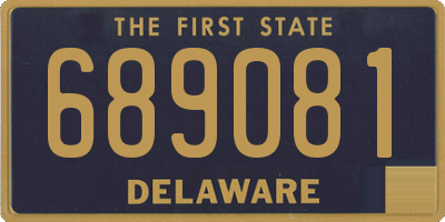 DE license plate 689081